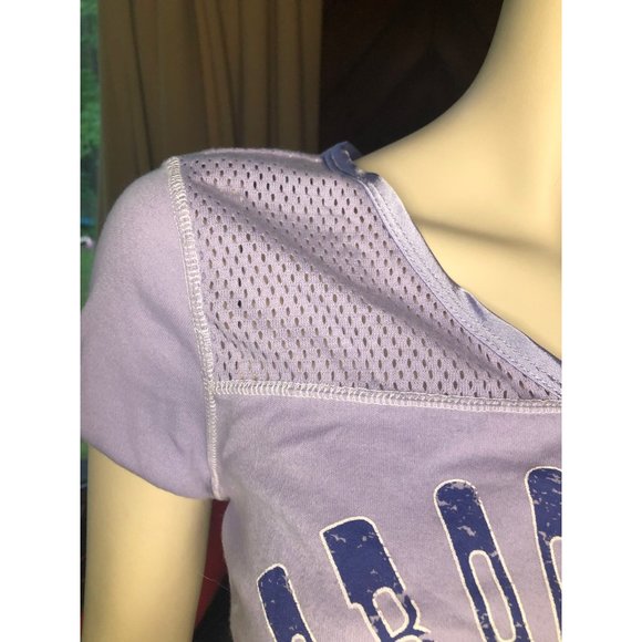 Y2K NWT Brooklyn 89 Purple mesh top tshirt - Picture 5 of 10